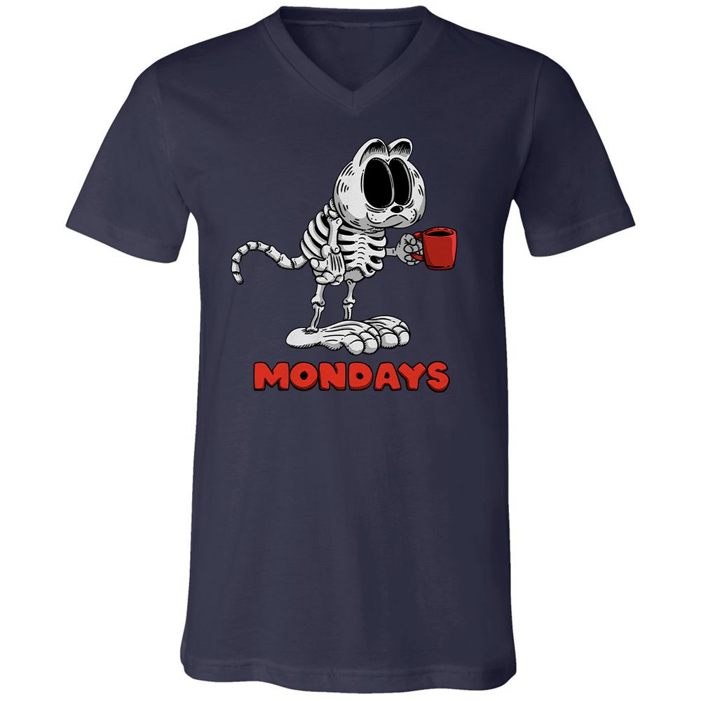 Unisex V-Neck T-Shirt - VSCKE4EM - Navy - 2