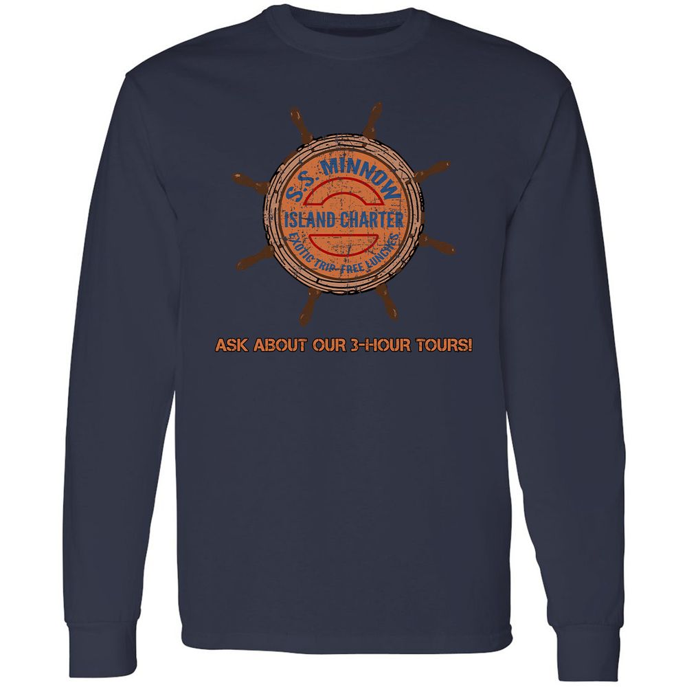 Long Sleeve T-Shirt - H4FGZHCR - Navy - 2