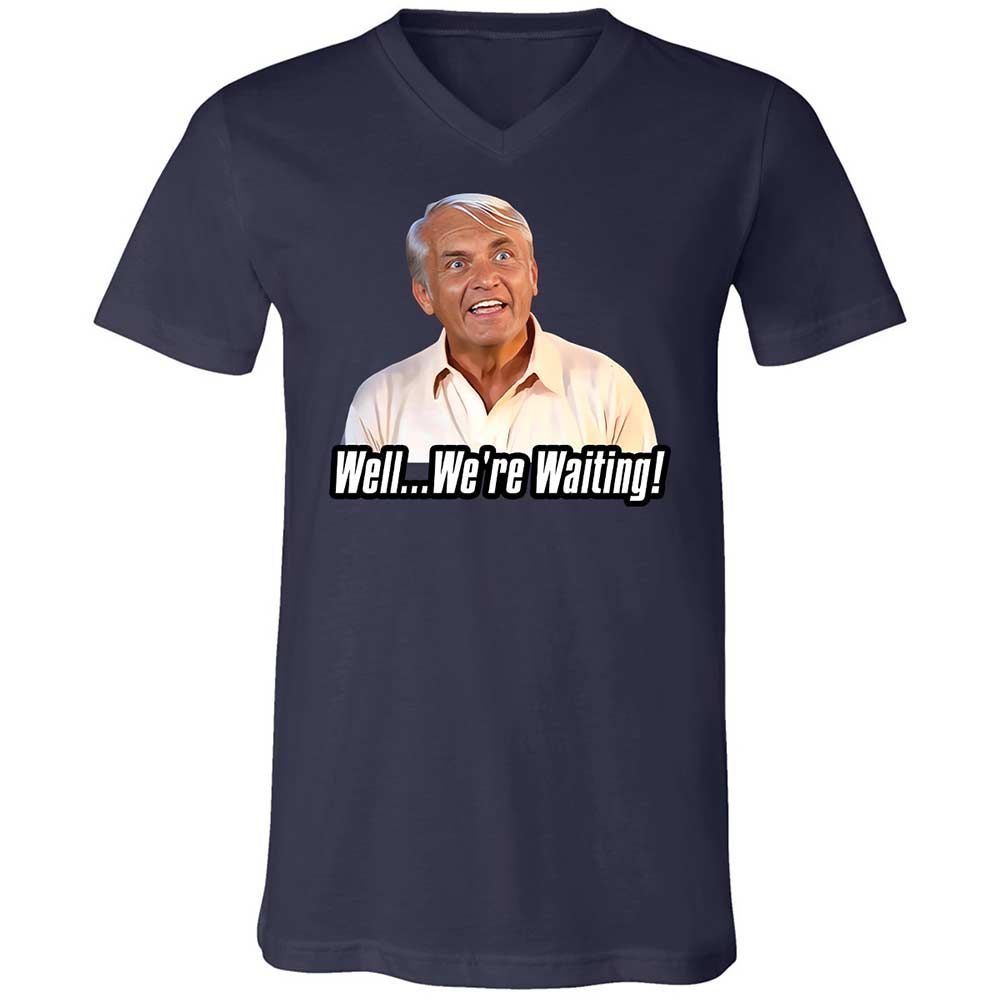 Unisex V-Neck T-Shirt - ESJELGM5 - Navy - 2