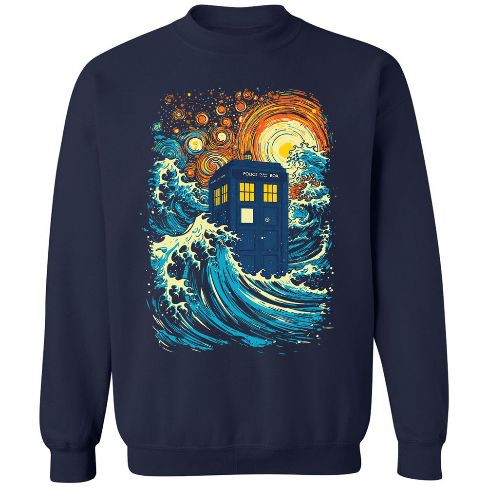 Classic Unisex Sweatshirt - AV1FLB5S - Navy - 2