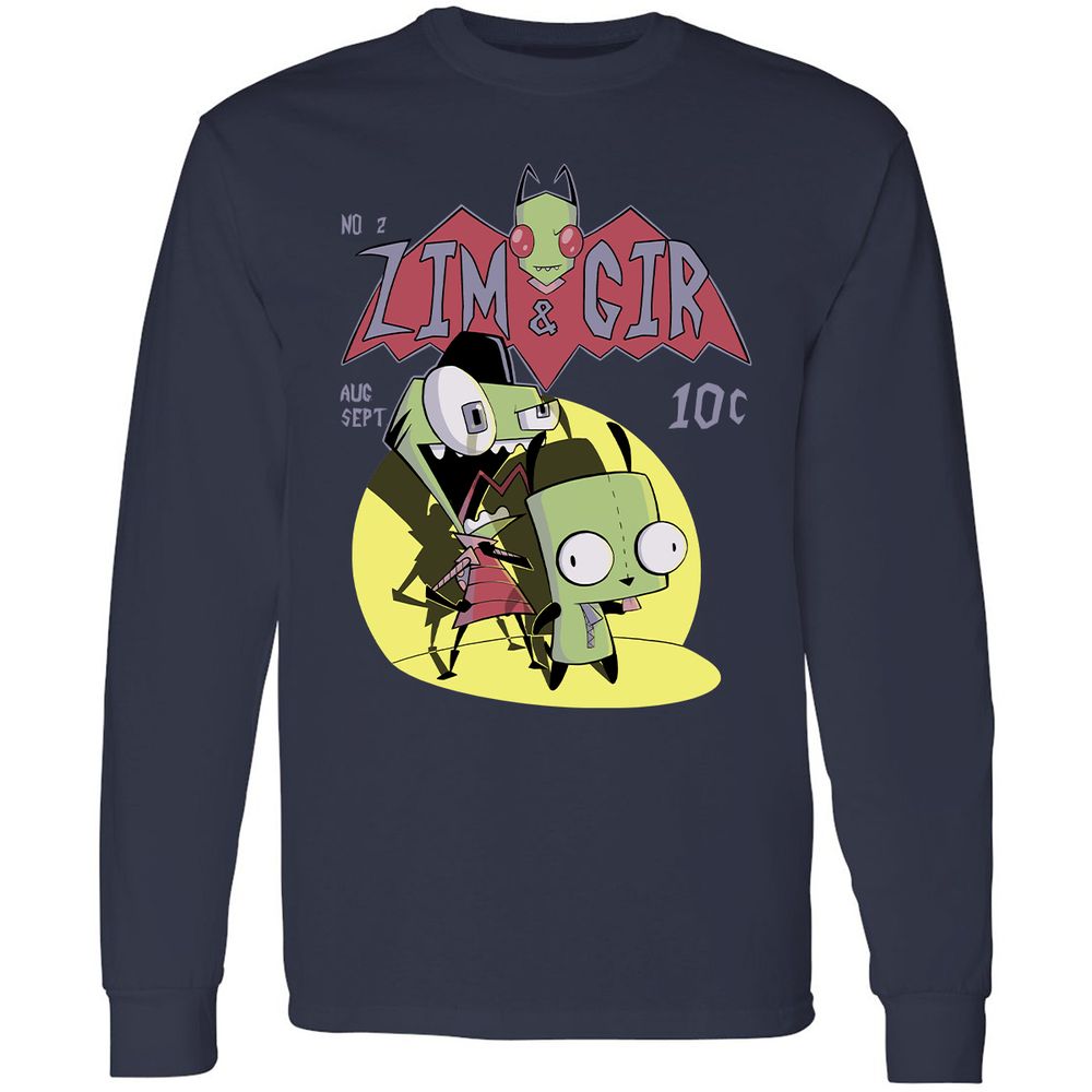 Long Sleeve T-Shirt - QYQDKKL6 - Navy - 2