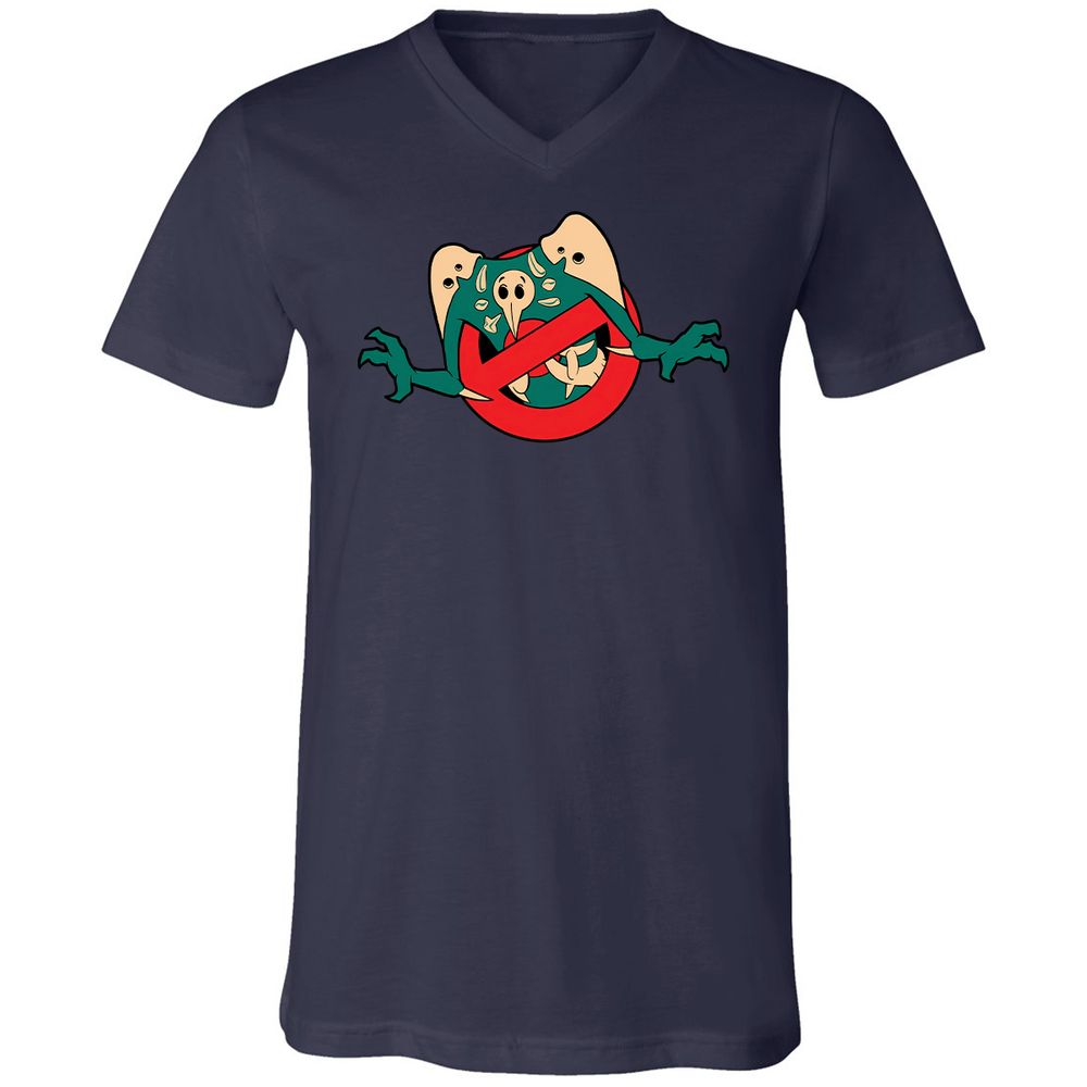 Unisex V-Neck T-Shirt - KWGTEPTV - Navy - 2