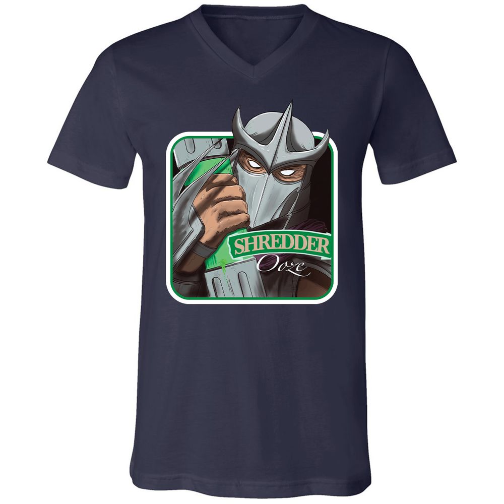 Unisex V-Neck T-Shirt - 45NWF4YQ - Navy - 2