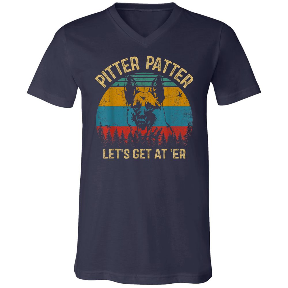 Unisex V-Neck T-Shirt - VYGLN8F2 - Navy - 2