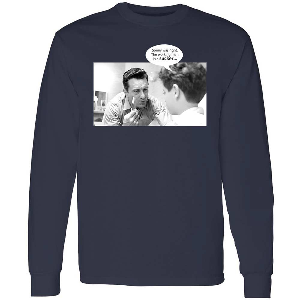 Long Sleeve T-Shirt - YGGLE5KP - Navy - 2
