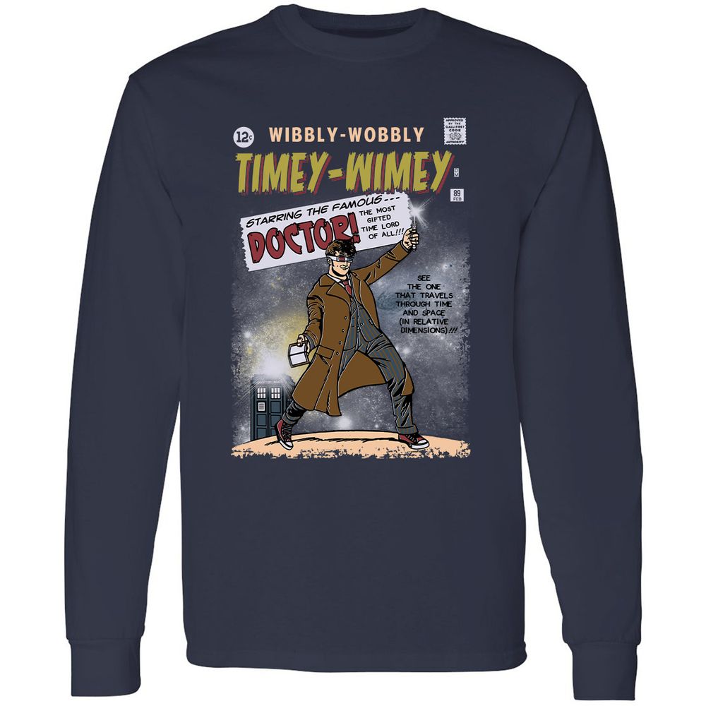 Long Sleeve T-Shirt - P63EXYNV - Navy - 2