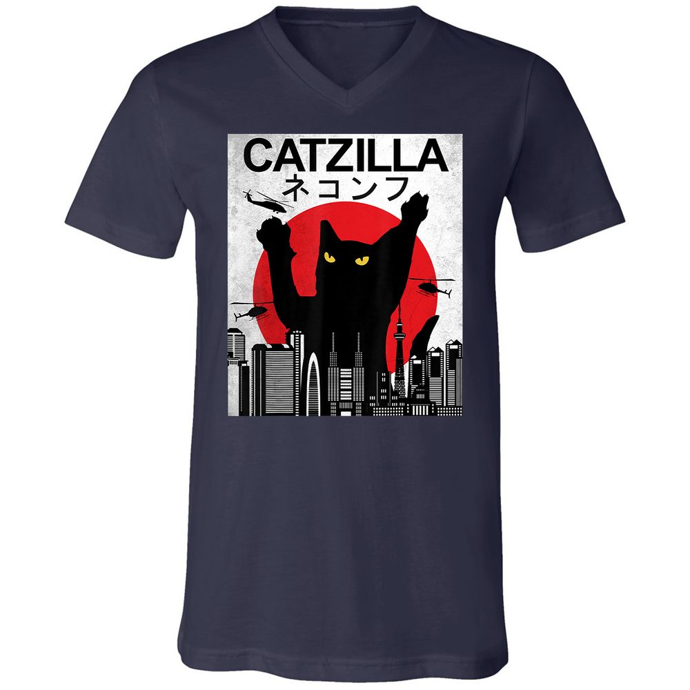 Unisex V-Neck T-Shirt - 2BFVWVVV - Navy - 2