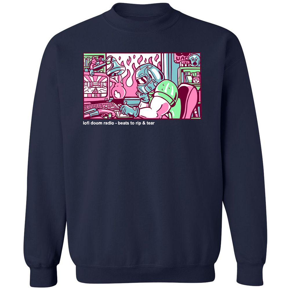 Classic Unisex Sweatshirt - UW24NGFY - Navy - 2