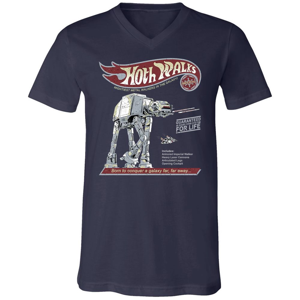 Unisex V-Neck T-Shirt - 6GH92EWL - Navy - 2