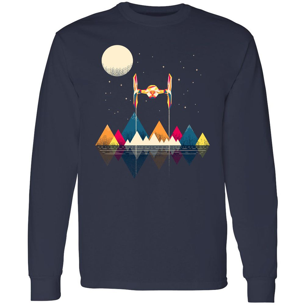 Long Sleeve T-Shirt - WAVXFJ4K - Navy - 2