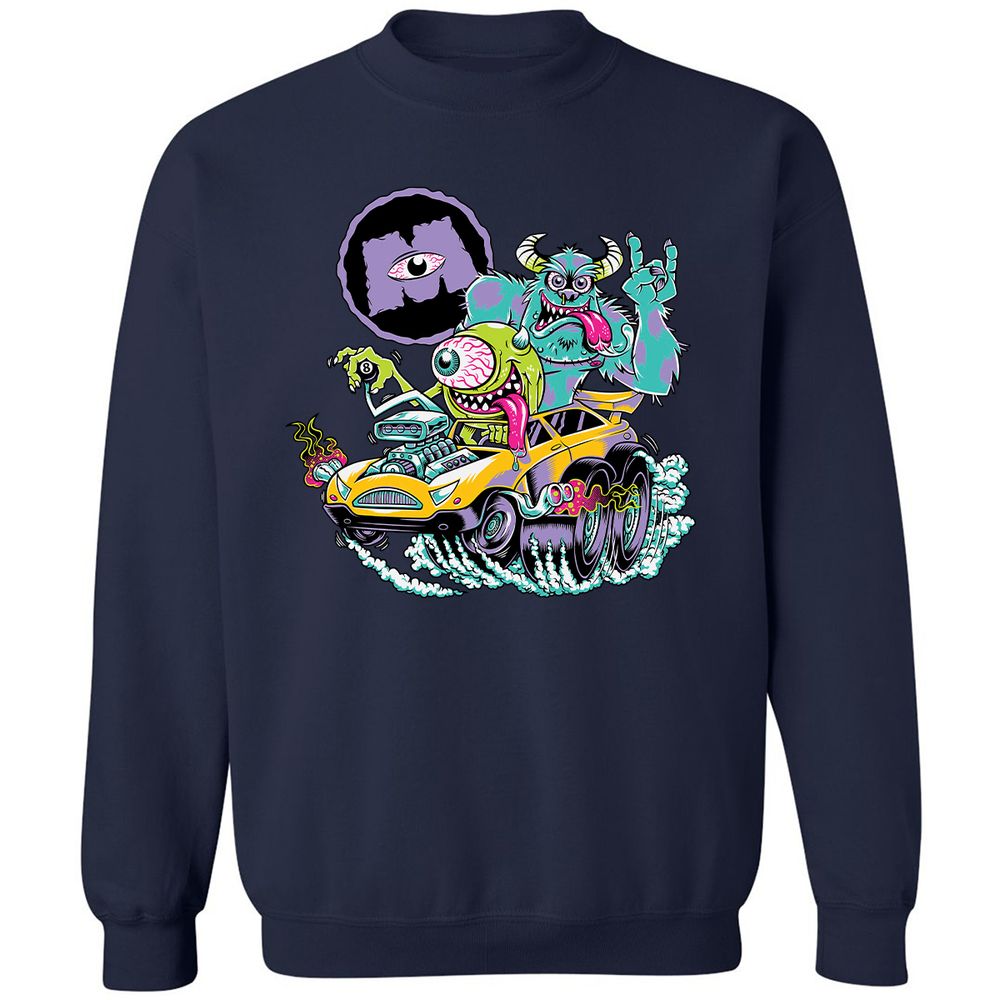 Classic Unisex Sweatshirt - BQAZGYV9 - Navy - 2