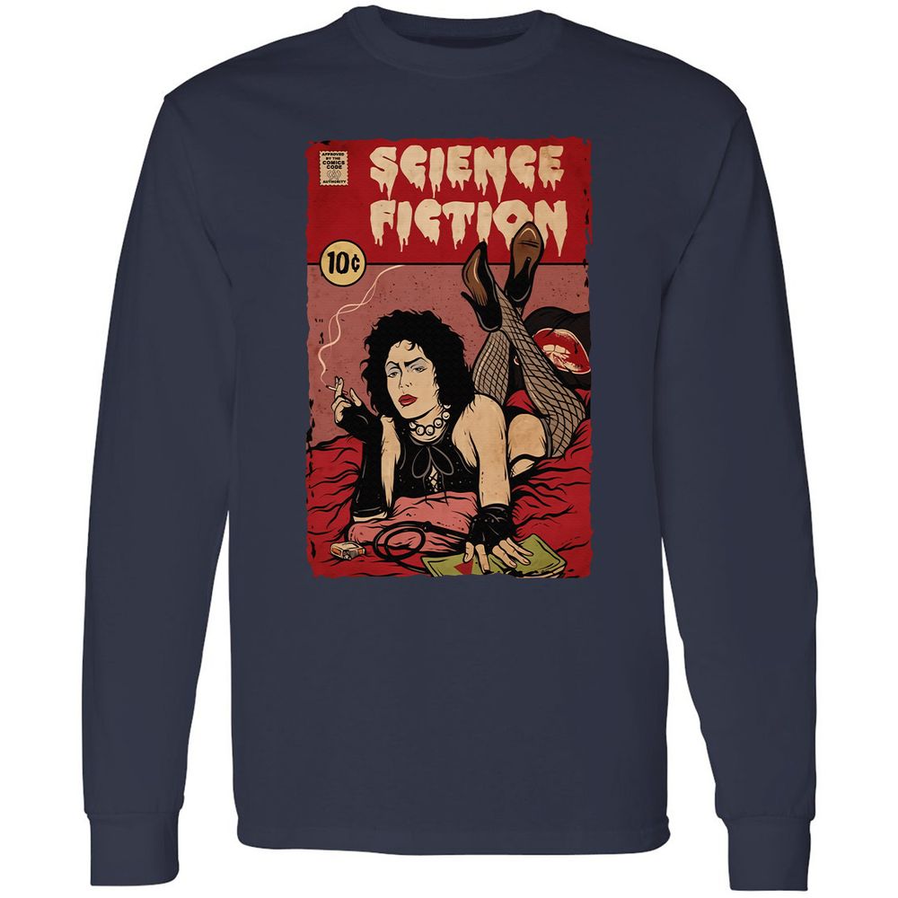 Long Sleeve T-Shirt - 7XFMQPA2 - Navy - 2