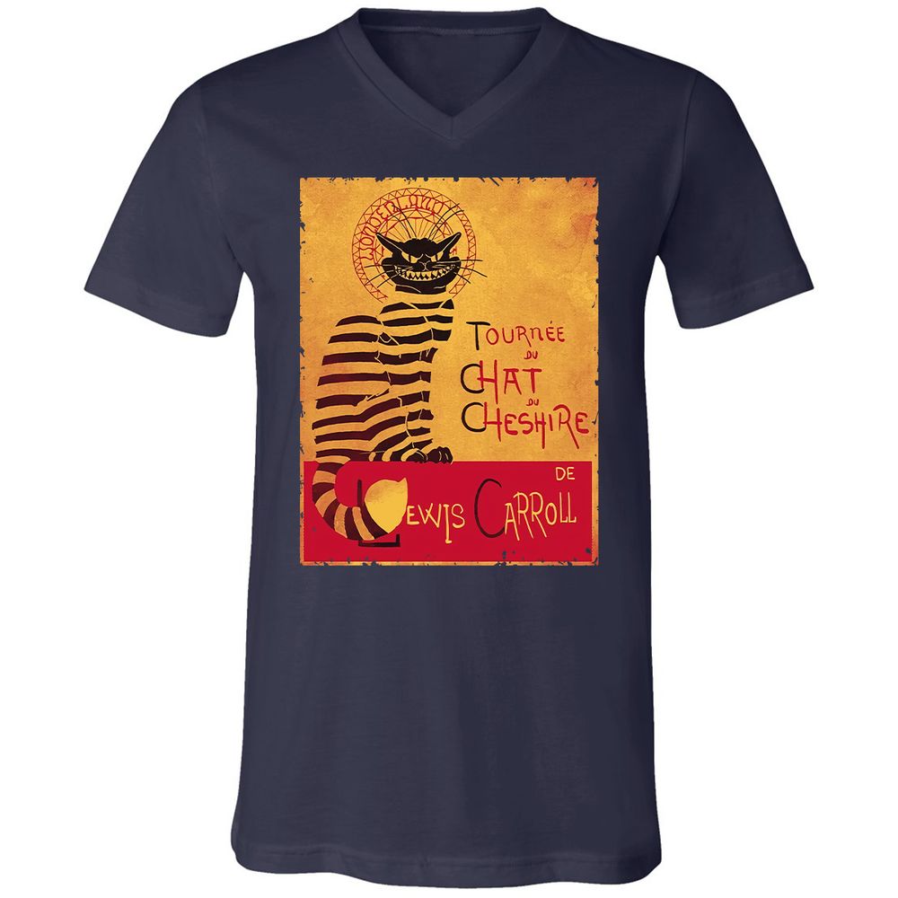 Unisex V-Neck T-Shirt - LMZMLQP4 - Navy - 2