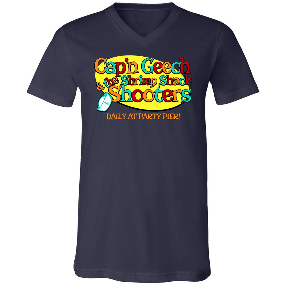 Unisex V-Neck T-Shirt - UYNWFEAZ - Navy - 2
