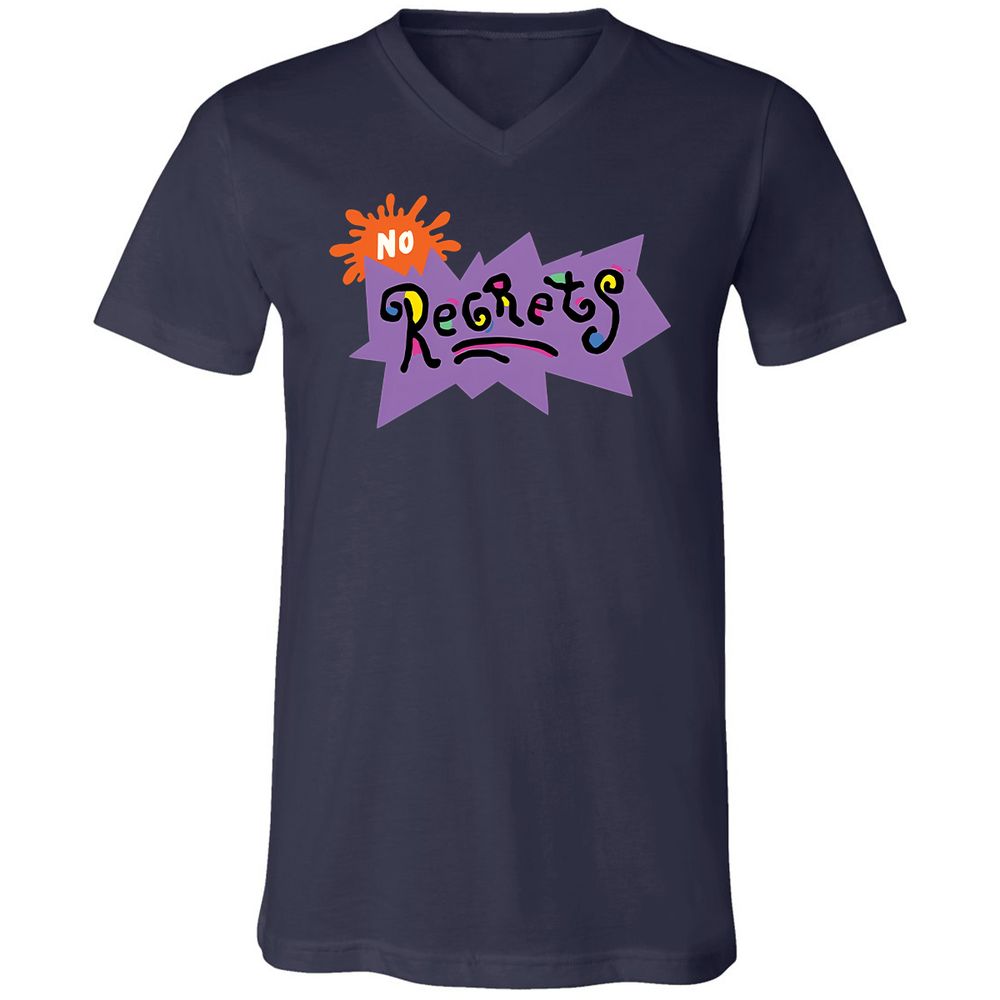 Unisex V-Neck T-Shirt - PDD5KLXM - Navy - 2