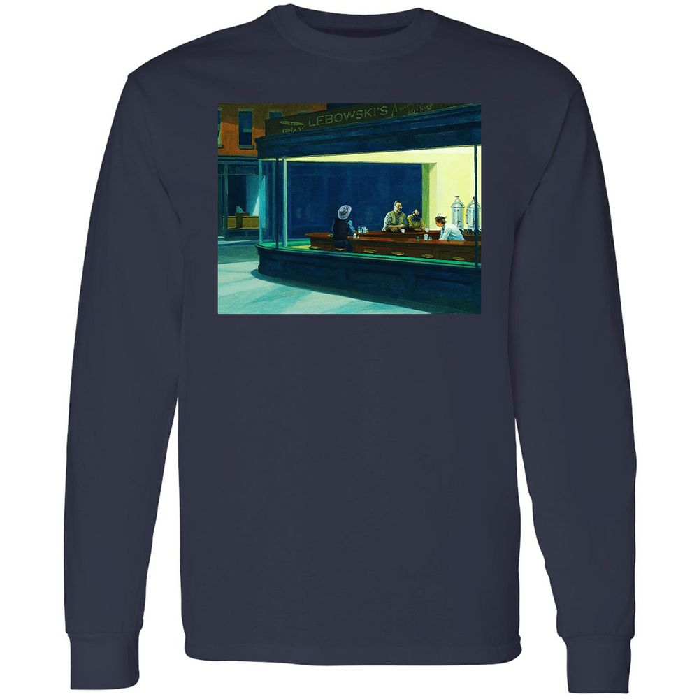 Long Sleeve T-Shirt - 2E4TDWS8 - Navy - 2