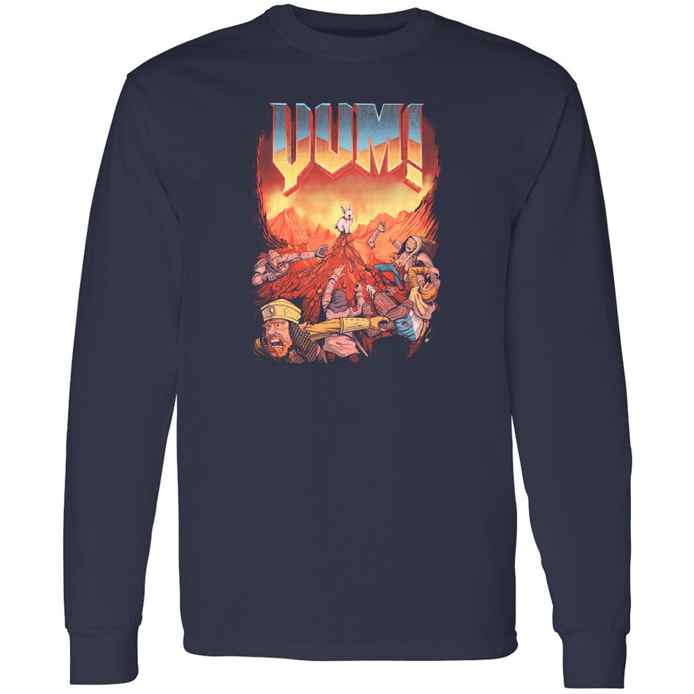 Long Sleeve T-Shirt - 1XCRDEMD - Navy - 2