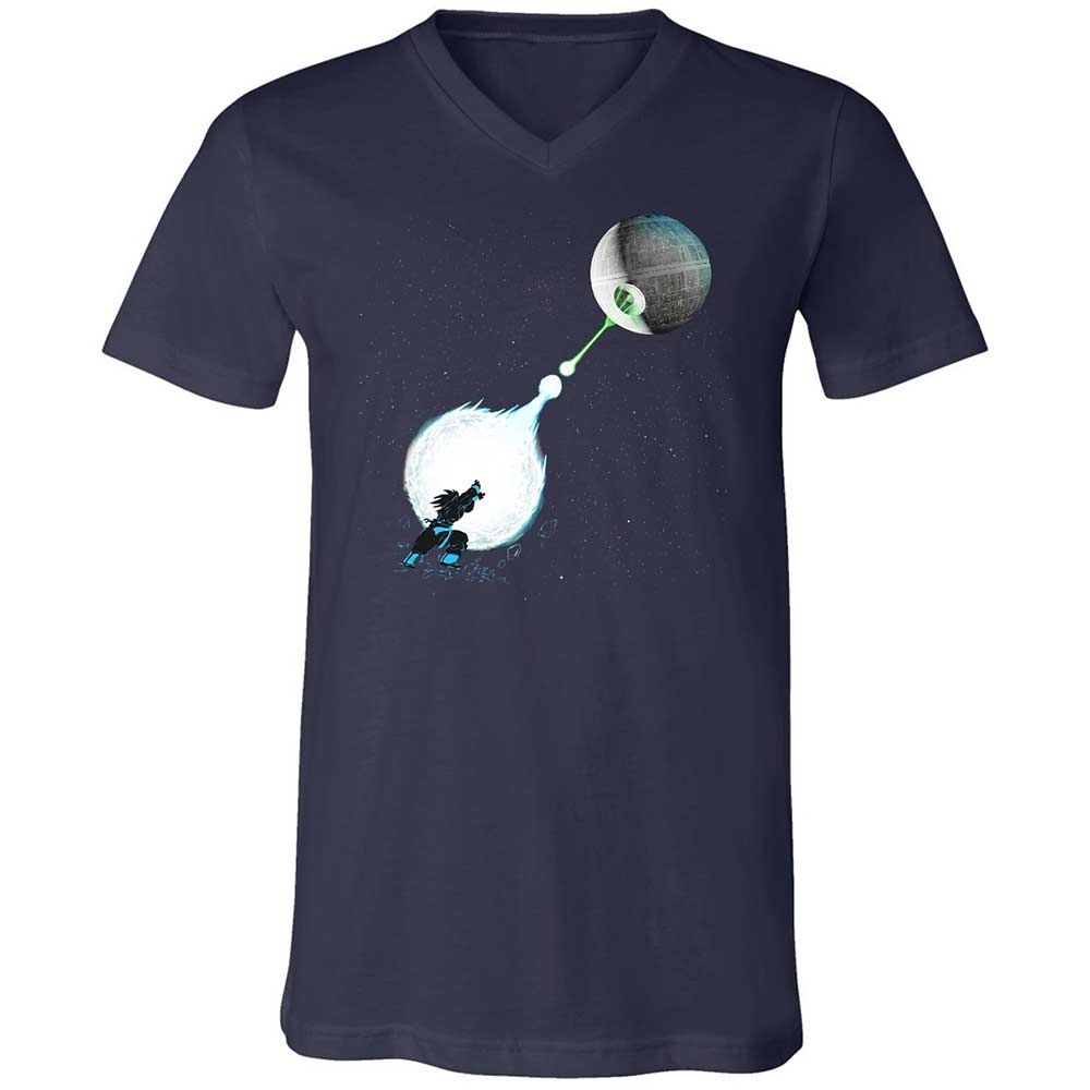 Unisex V-Neck T-Shirt - WGPG4BTU - Navy - 2