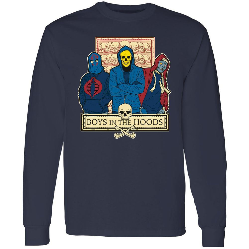 Long Sleeve T-Shirt - YPXUANAA - Navy - 2