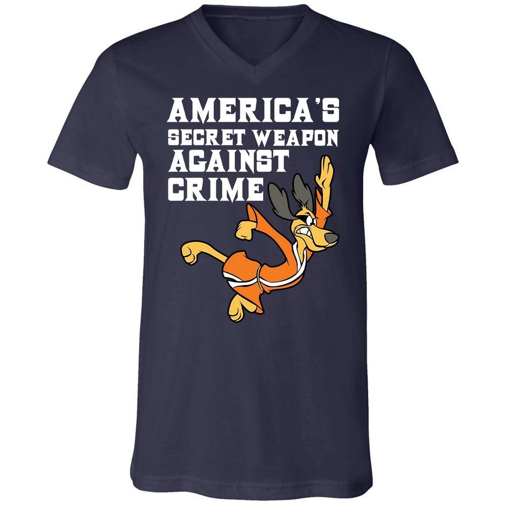 Unisex V-Neck T-Shirt - DTSYVF12 - Navy - 2