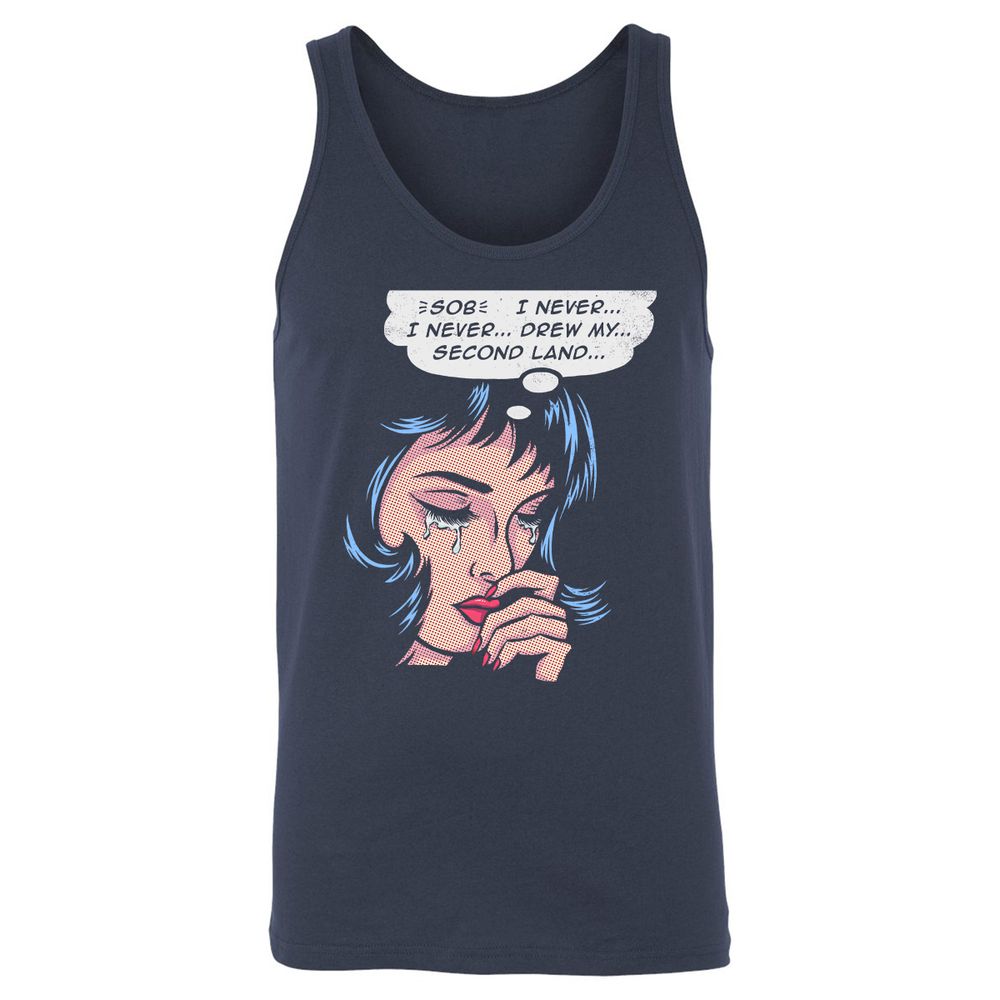 Unisex Jersey Tank - 5UBAQEZR - Navy - 2