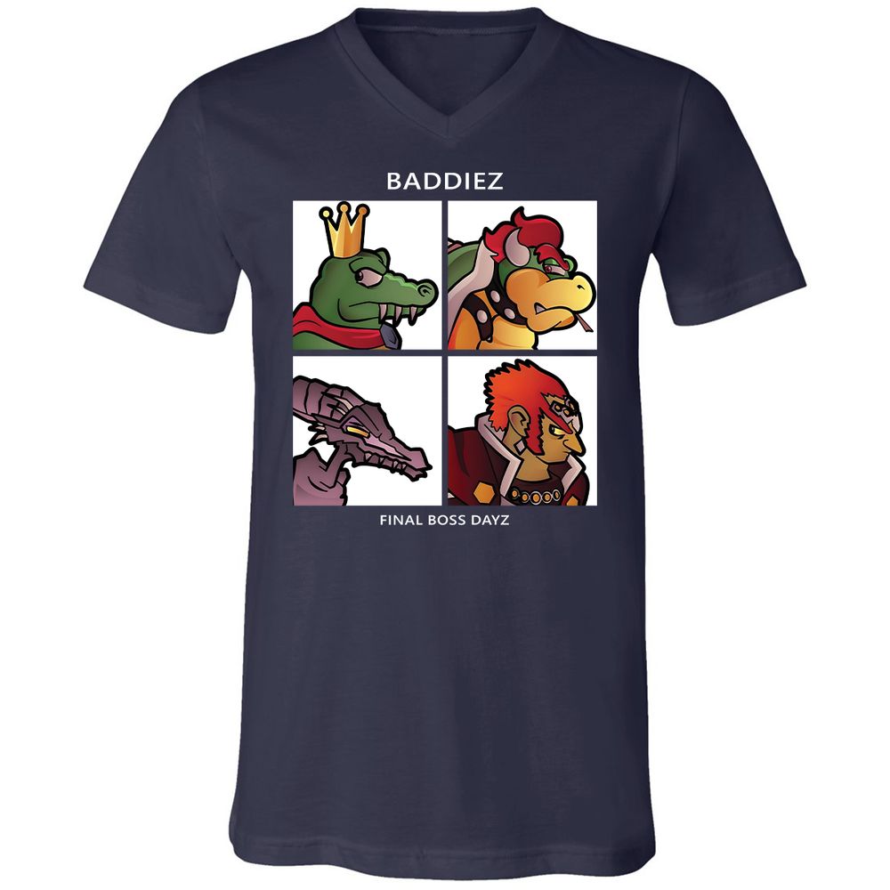 Unisex V-Neck T-Shirt - CYHCPR1G - Navy - 2
