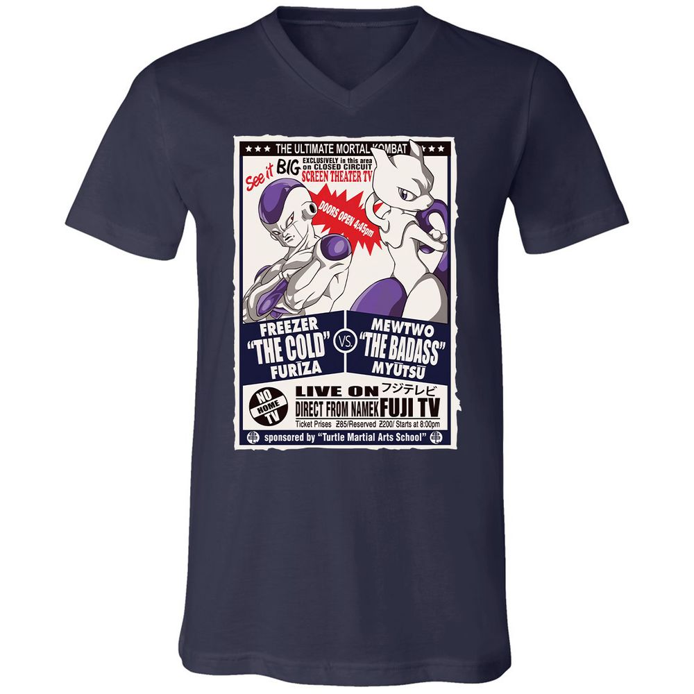 Unisex V-Neck T-Shirt - VLVLHBJ6 - Navy - 2