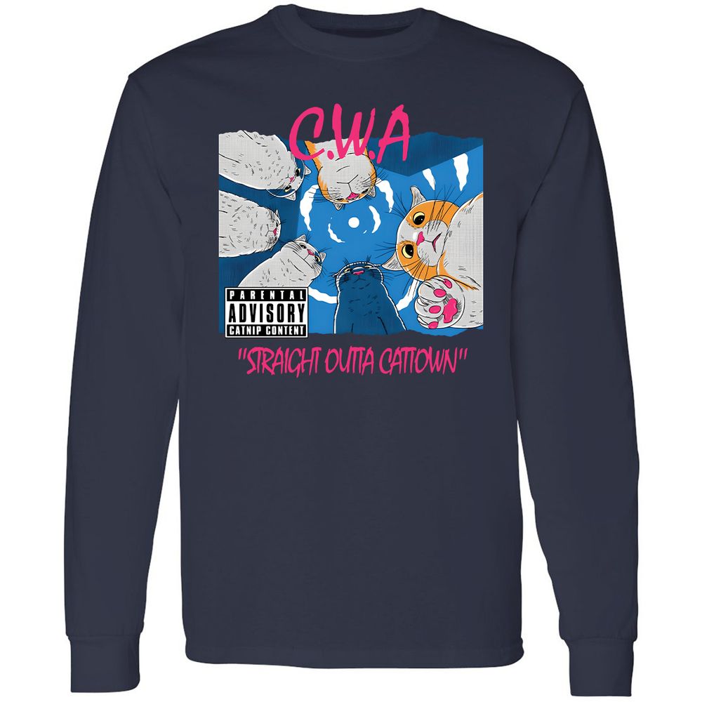 Long Sleeve T-Shirt - K7FUBXG5 - Navy - 2