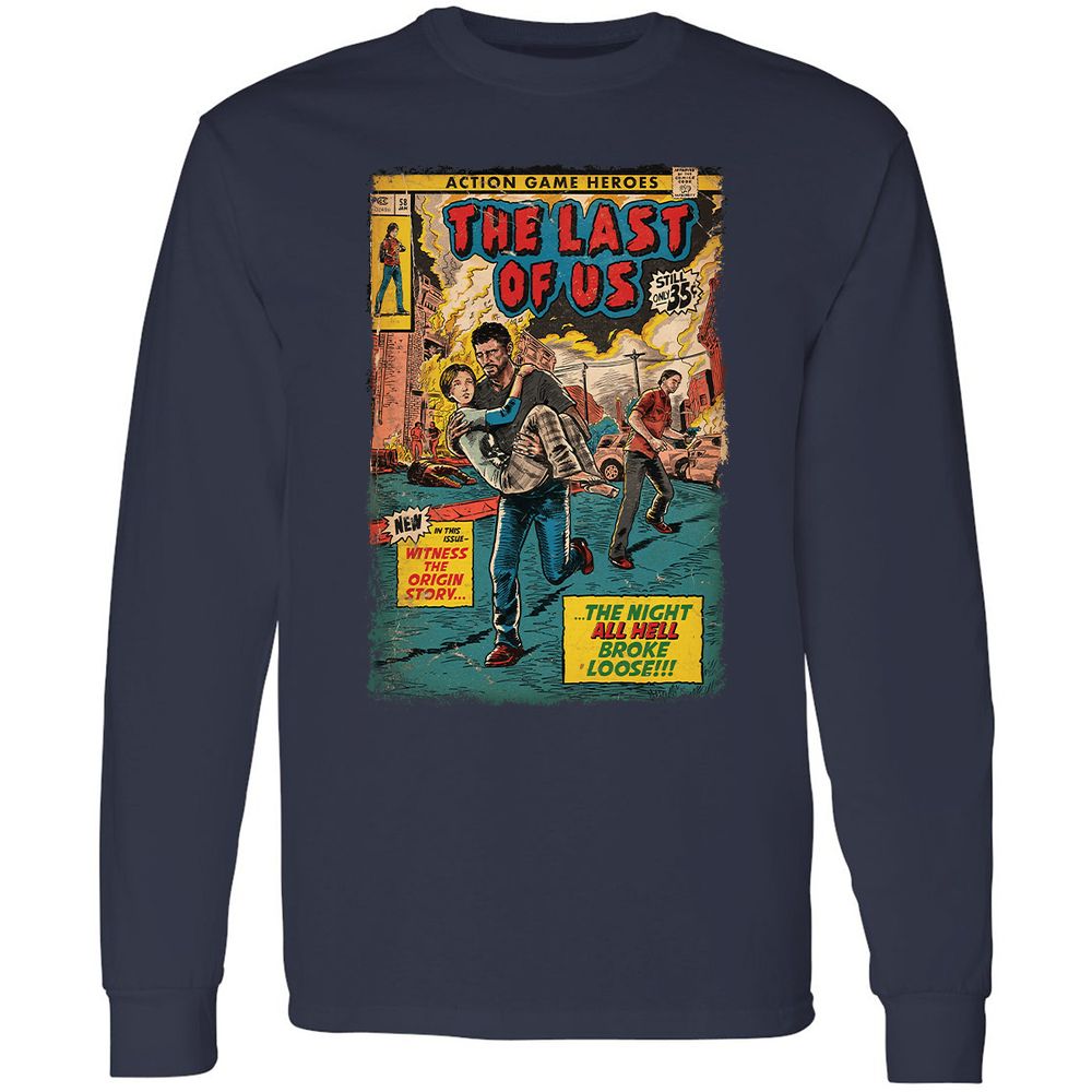 Long Sleeve T-Shirt - GR8HG68S - Navy - 2