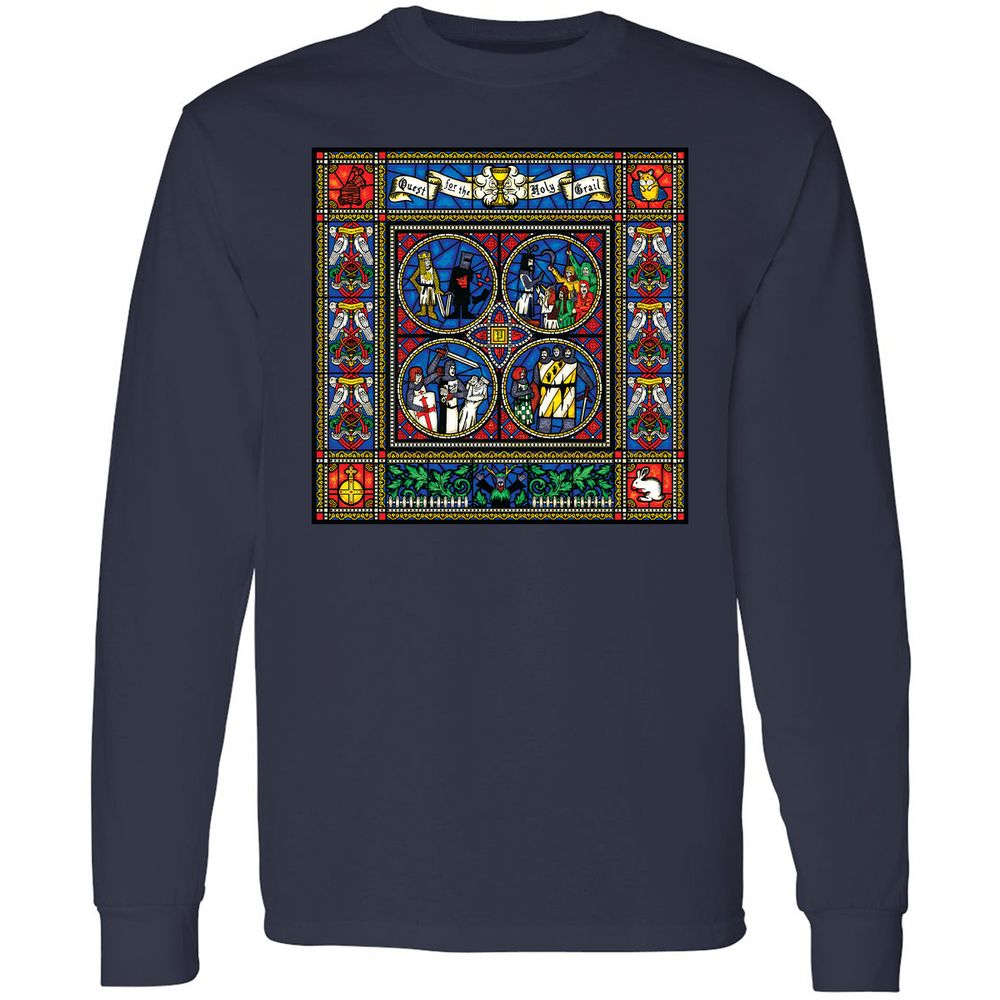 Long Sleeve T-Shirt - VZHJMPQW - Navy - 2