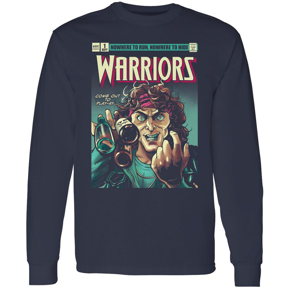 Long Sleeve T-Shirt - Z5H2D6C7 - Navy - 2