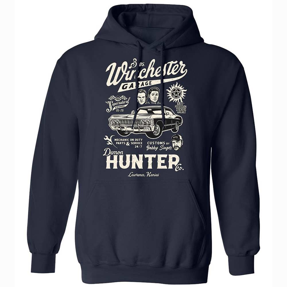 Classic Unisex Hoodie - NXYTW9A8 - Navy - 2
