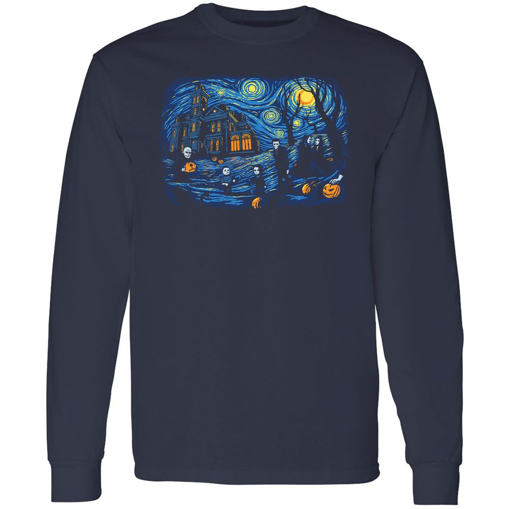 Long Sleeve T-Shirt - E9W7VKMY - Navy - 2