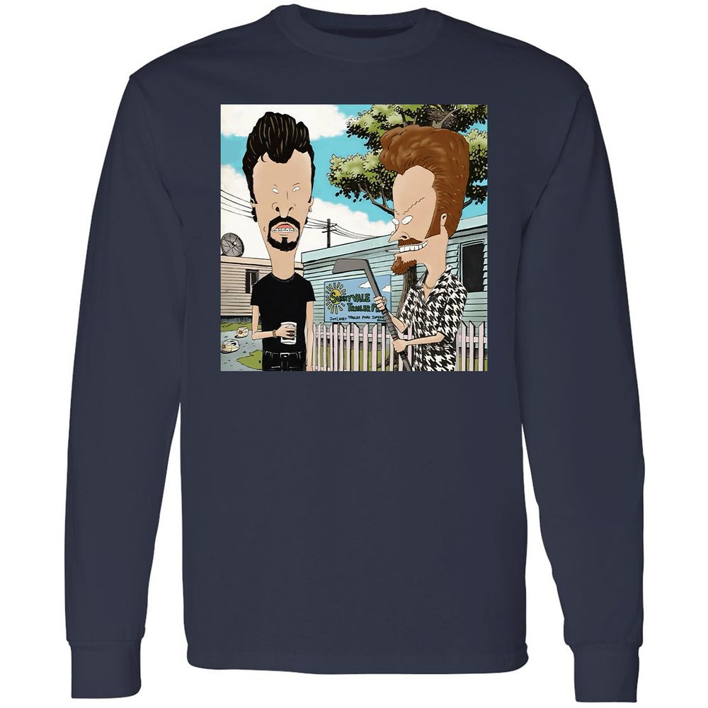 Long Sleeve T-Shirt - KQEQJ8BY - Navy - 2