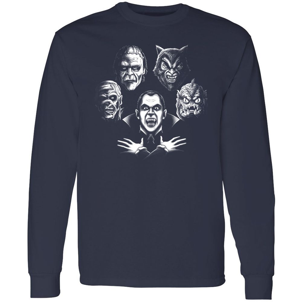 Long Sleeve T-Shirt - HRLLJ51N - Navy - 2