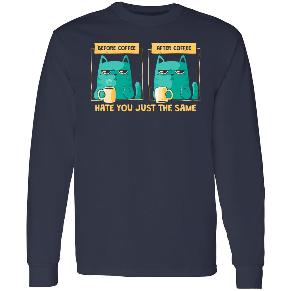 Long Sleeve T-Shirt - DQVXHY2U - Navy - 2