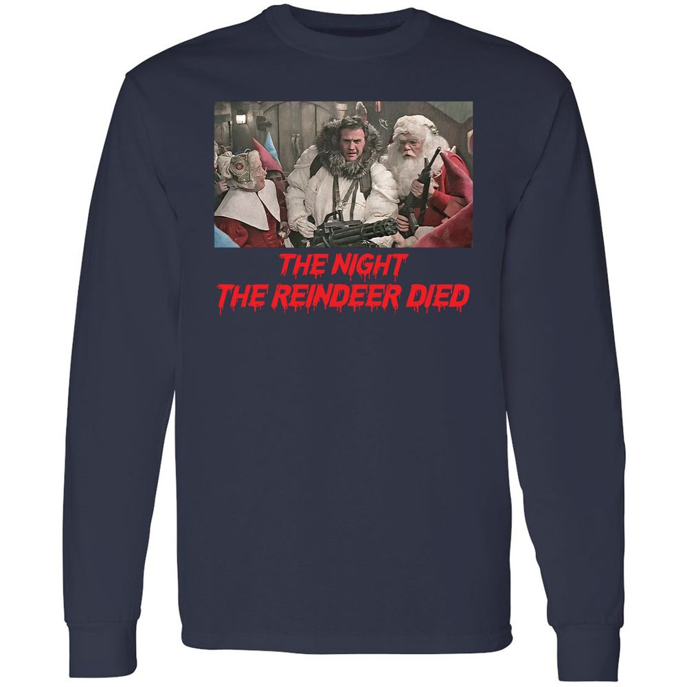 Long Sleeve T-Shirt - BPC7QUJS - Navy - 2
