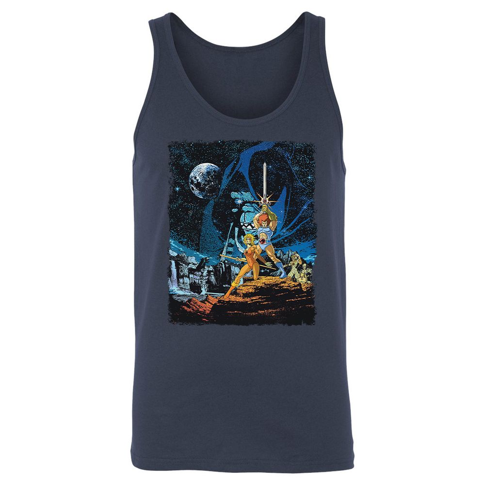 Unisex Jersey Tank - QXV65ZJK - Navy - 2