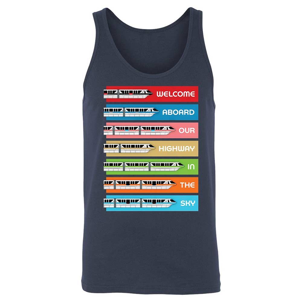 Unisex Jersey Tank - Black - Navy - 2