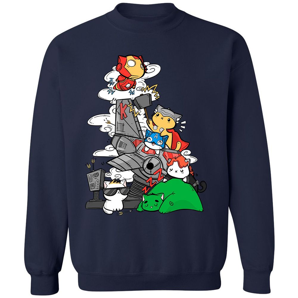 Classic Unisex Sweatshirt - 3JYE1H9U - Navy - 2