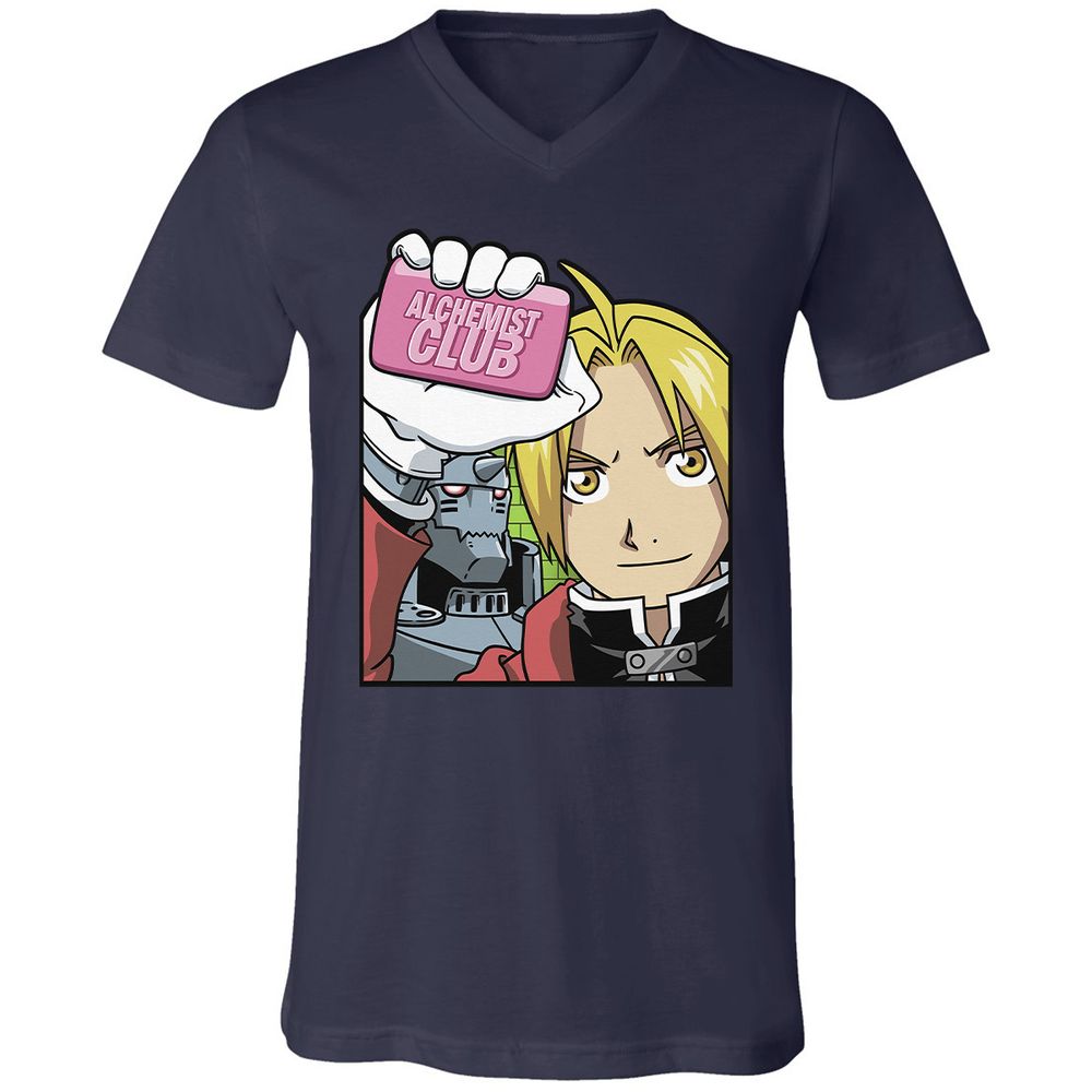 Unisex V-Neck T-Shirt - HPTSQ48R - Navy - 2