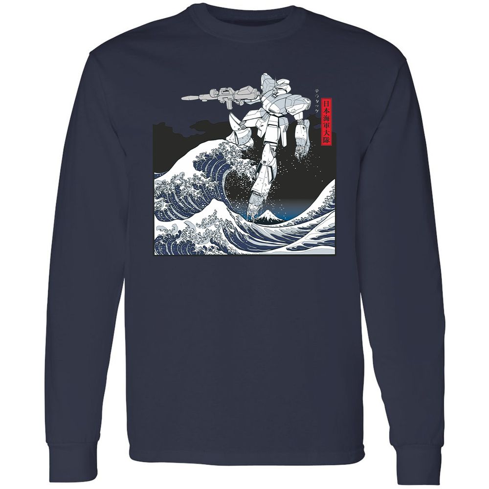 Long Sleeve T-Shirt - RDDH217Q - Navy - 2