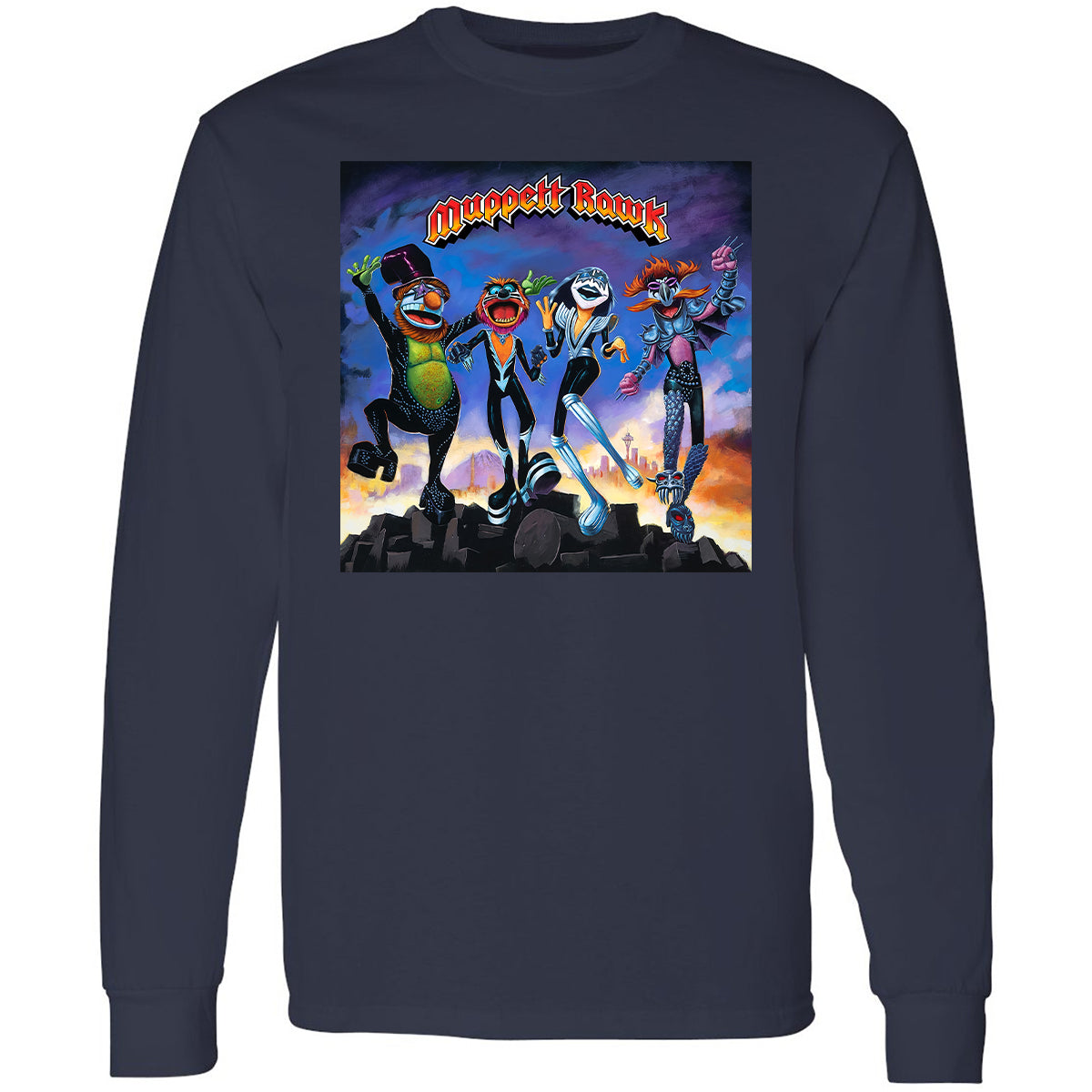 Long Sleeve T-Shirt - QKVUGCVQ - Navy - 2