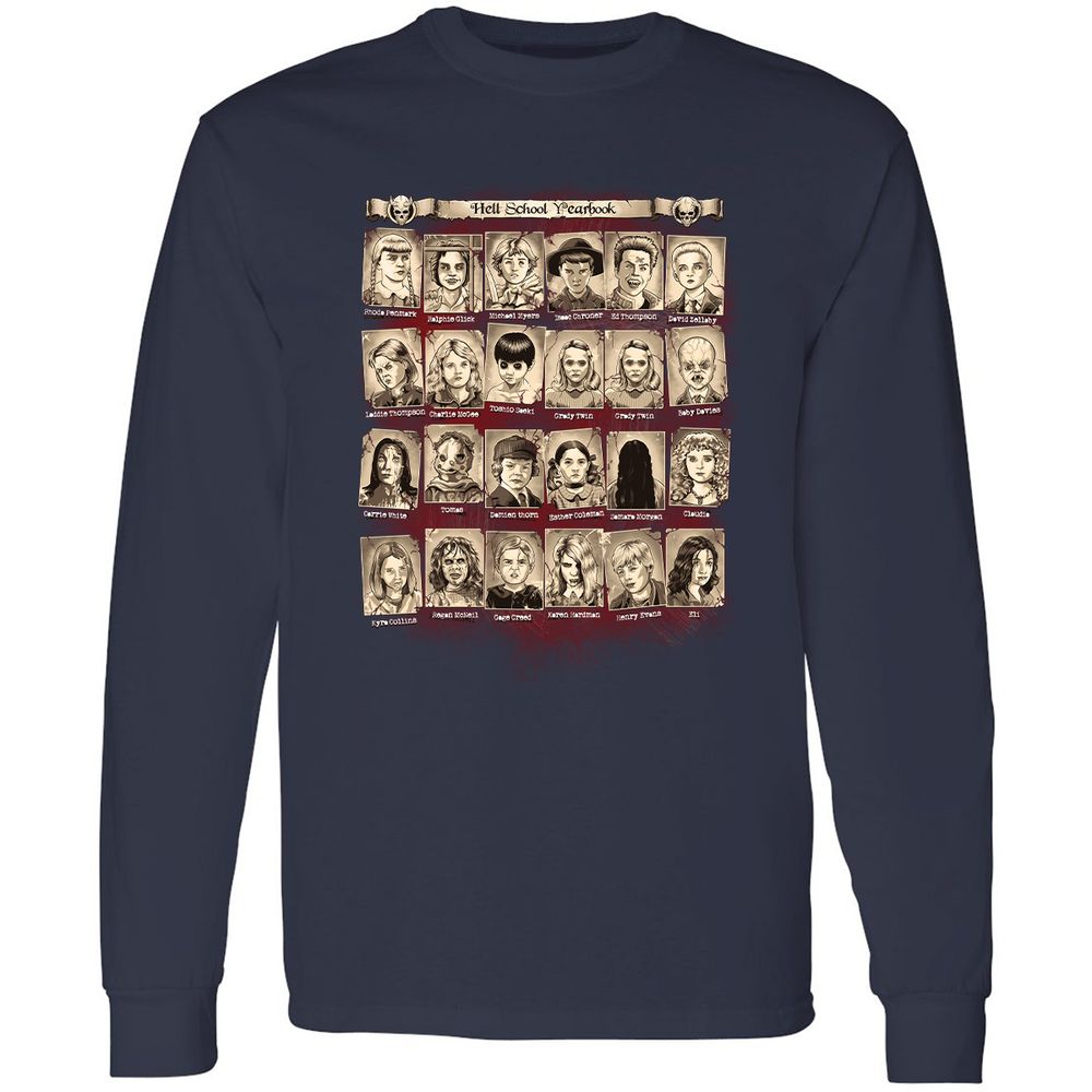 Long Sleeve T-Shirt - EU75B9UR - Navy - 2