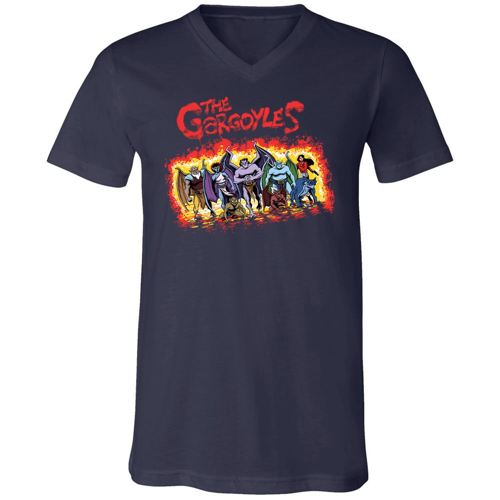 Unisex V-Neck T-Shirt - MF1J2WV2 - Navy - 2