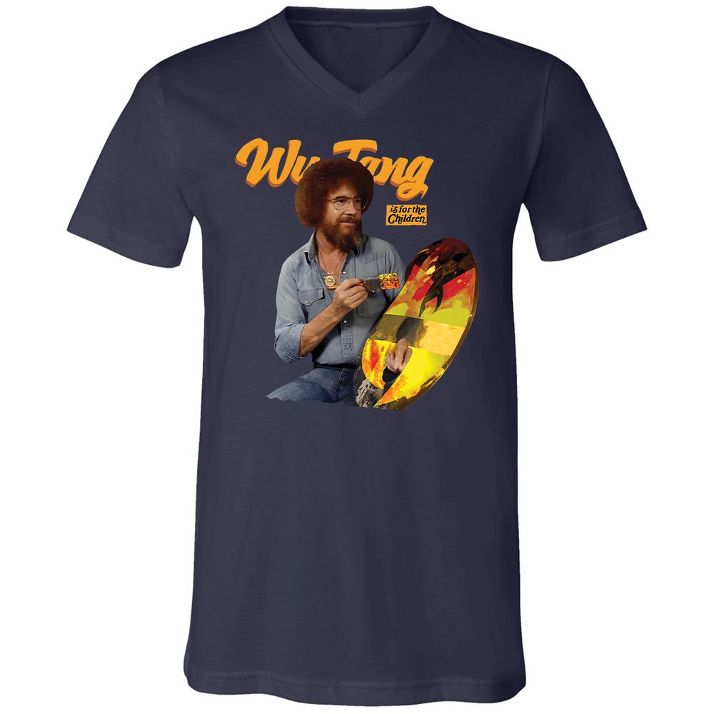 Unisex V-Neck T-Shirt - 14APS857 - Navy - 2