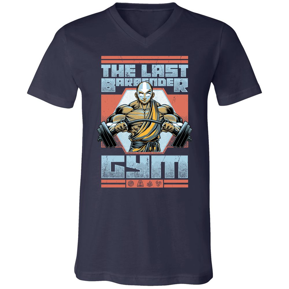 Unisex V-Neck T-Shirt - 7KTVVXB3 - Navy - 2