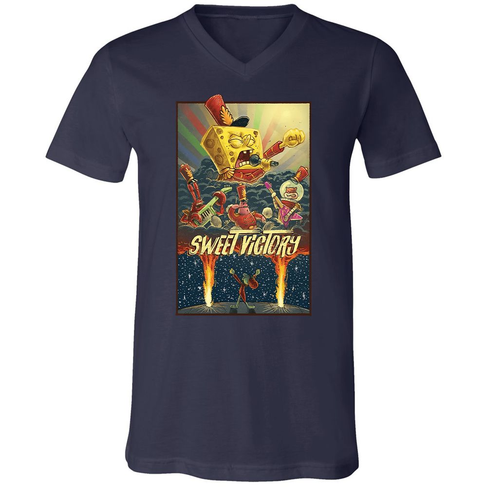 Unisex V-Neck T-Shirt - 7EN55EWS - Navy - 2