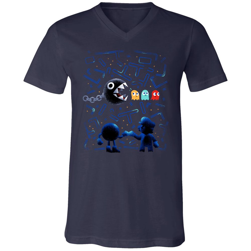Unisex V-Neck T-Shirt - J5ULUUCA - Navy - 2