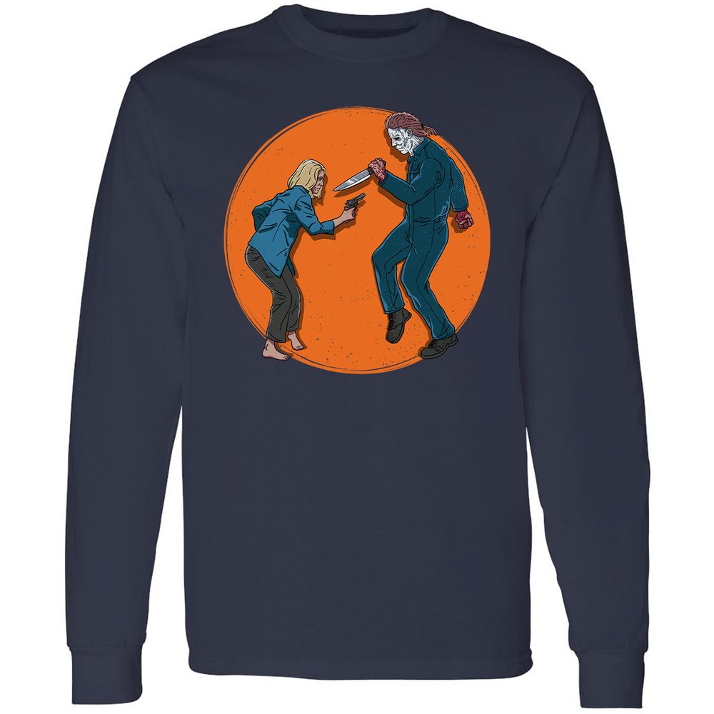 Long Sleeve T-Shirt - EHH8PYJQ - Navy - 2